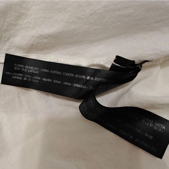 Zara Premium Embroidered Parrots Red and Cream Resort Mini Dress Crew Neck Sz L - Picture 9 of 10